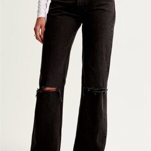 Abercrombie & Fitch the 90s relaxed jeans, high rise long length
